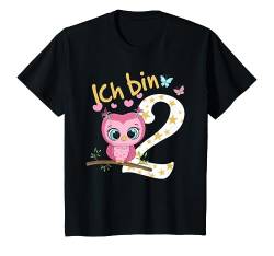 Kinder Geburtstagsshirt Eule 2 Geburtstag Mädchen 2 Jahre Ich bin 2 T-Shirt von Kindergeburtstag T-Shirts Jungen & Mädchen by KaMi