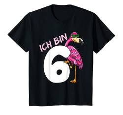 Kinder Geburtstagsshirt Flamingo Shirt 6 Geburtstag Mädchen 6 Jahre T-Shirt von Kindergeburtstag T-Shirts Jungen & Mädchen by KaMi