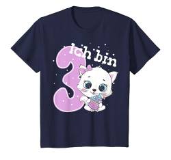 Kinder Geburtstagsshirt Kleine Katze 3 Geburtstag Mädchen 3 Jahre T-Shirt von Kindergeburtstag T-Shirts Jungen & Mädchen by KaMi