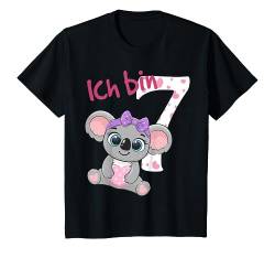 Kinder Geburtstagsshirt Koala 7 Geburtstag Mädchen Ich bin 7 Jahre T-Shirt von Kindergeburtstag T-Shirts Jungen & Mädchen by KaMi