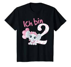 Kinder Geburtstagsshirt Süßer Elefant 2 Geburtstag Mädchen 2 Jahre T-Shirt von Kindergeburtstag T-Shirts Jungen & Mädchen by KaMi