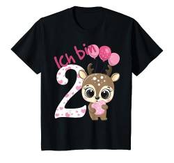 Kinder Reh Geburtstagsshirt Rehkitz 2 Geburtstag Mädchen 2 Jahre T-Shirt von Kindergeburtstag T-Shirts Jungen & Mädchen by KaMi