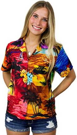 King Kameha Funky Hawaiibluse, Hawaiihemd, Kurzarm, Surf, Mondy Mix, XL von King Kameha