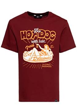 King Kerosin Herren Classic T-Shirt | Regular Fit | Front Print | Vinatge | Pin Up | Hot Dog | Rockabilly | Reine Baumwolle Delicious von King Kerosin