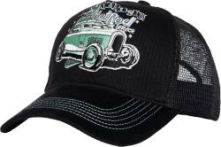 King Kerosin Herren Trucker Cap | Kappe | Trucker | Schwarz| Vintage | Hot Rod | 50S | Kustom Kulture | Hot Rod Service von King Kerosin