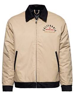 King Kerosin Herren Workwear Jacke | Wärmendes Steppfutter | Stickerei California von King Kerosin