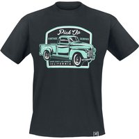 King Kerosin - Rockabilly T-Shirt - Pick Up - M bis 4XL - für Männer - Größe M - schwarz von King Kerosin