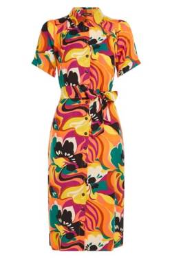 King Louie Damen Kleid Carina Tunic Dress Aurelio (DE/NL/SE/PL, Numerisch, 36, Regular, Regular, 942 Shell Orange) von King Louie