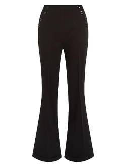 King Louie Damen Schlaghose Hose Celi Sailor Pants Aurora (40, 001 Black) von King Louie