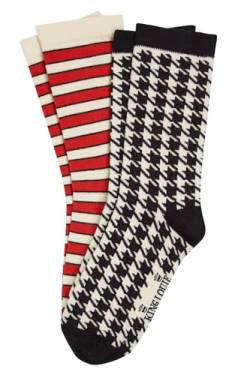 King Louie Damen Socken 2 Paare im Set Port Stripe (DE/NL/SE/PL, Numerisch, 35, 38, Regular, Regular, 072 Cream) von King Louie