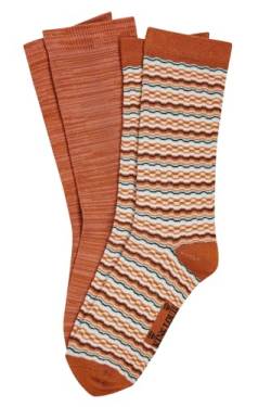 King Louie Damen Socken 2 Paare im Set Surfbird (DE/NL/SE/PL, Numerisch, 39, 42, Regular, Regular, 549 Umbre) von King Louie