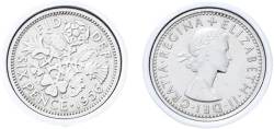 Manschettenknöpfe mit 6 Münzen, poliert, 1956 Jahrestag 1956, Münzen zum 68. Geburtstag, Einheitsgröße, Metall, Kein Edelstein von King & Priory