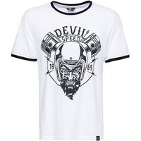 KingKerosin T-Shirt Speed Devil in angesagter Ringer Optik von KingKerosin