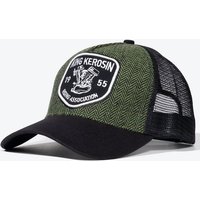 KingKerosin Trucker Cap Riding Association mit edlem Fischgrat-Design von KingKerosin