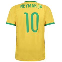 Brasilien Trikot Neymar Heim - Kinder und Erwachsene - Jungen - Fußball Trikot - Fussball Geschenke - Sport t Shirt - Sportbekleidung - Größe 152 von Kingdo