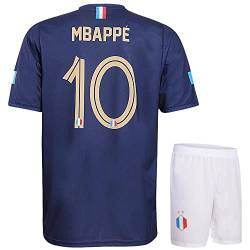 Frankreich Trikot Set Mbappe Heim - 2022-2024 - Kinder und Erwachsene - Jungen - Fußball Trikot - Fussball Geschenke - Sport t Shirt - Sportbekleidung - Größe XL von Kingdo