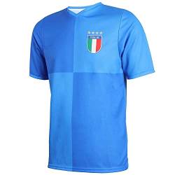 Italien Trikot Heim - Kinder und Erwachsene - Jungen - Fußball Trikot - Fussball Geschenke - Sport t Shirt - Sportbekleidung - Größe M von Kingdo