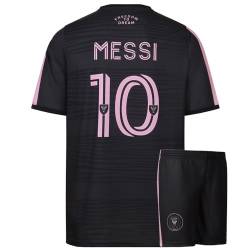 Miami Trikot Set Messi Auswartz - 2023-2024 - Kinder und Erwachsene - Jungen - Fußball Trikot - Fussball Geschenke - Sport t Shirt - Sportbekleidung - Größe S von Kingdo