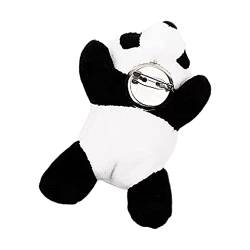 Ankexin-Broschen für Damen, niedlicher Panda-Kopfschmuck, elastisches Stirnband für Kopfschlaufe, flauschige Haarspange, Brosche, Armband, Kawaii-Haar-Kleidungszubehör von Kingke