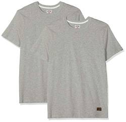 Kings of Indigo Herren Darius 2-Pack T-Shirt, Grau (Grey Melee 7000), Medium (Herstellergröße:M) von Kings of Indigo