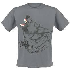Kings of Leon - Wolf Howl T-Shirt, Farbe: grau, Größe: L von Kings of Leon