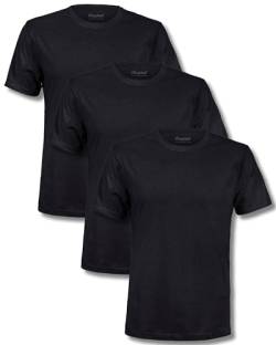 Kingsted T-Shirts für Herren Pack – königlich bequem – weicher und frischer Premium-Stoff – gut verarbeitetes klassisches T-Shirt, Black Pack, XL von Kingsted