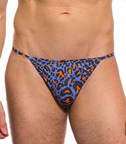 Kiniki Leopard Orange Herren Traditionell Swim Tanga Bademode von Kiniki