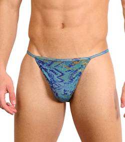 Kiniki Tan Through Sonnendurchlässige Tanga Herren Badehose - Azure von Kiniki