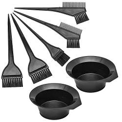 Kipebep Haar FäRbemittel Farb Pinsel und SchüSsel Set, Haar FäRbemittel Farb Pinsel RüHr SchüSsel Set, 7 Teiliges Set von Kipebep