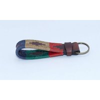 Kipita Schlüsselanhänger Hochwertig bestickter Polo Schlüsselanhänger, Argentinisches Design, echtes Leder, echtes Leder von Kipita