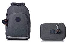 Kipling CLASS ROOM Schulrucksack, 43 cm, 28 liters, Marine Navy + 100 Pens Taschenorganizer, 21 cm, 1.5 Liter, Marine Navy von Kipling