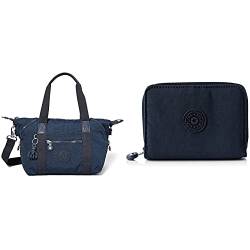 Kipling Damen Art Mini Taschen mit Tragegriff, Blue Bleu 2, Einheitsgröße + WALLETS MONEY LOVE Blue Bleu 2 von Kipling