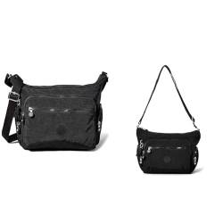 Kipling Damen Gabbie Crossbody, Schwarz, 18.5x35.5x30 cm EU Damen GABBIE S Borsa a Tracolla, Schwarz (Black Noir), Einheitsgröße von Kipling