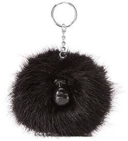 Kipling Damen Pompom Monkey Schl sselanh nger, Schwarz (True Black), 9x9x5 cm EU von Kipling