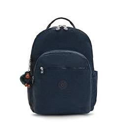 Kipling Damen Seoul XL Laptop-Rucksack, True Blue Tonal 2, 13.5" L x 18.25" H x 7.75" D von Kipling