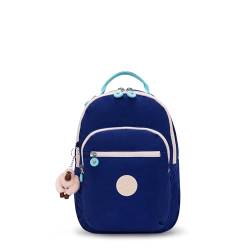 Kipling Seoul S, Kleiner Rucksack (mit Laptopschutz), 16 x 25.5 x 35 cm, Solar Navy C (BLAU) von Kipling