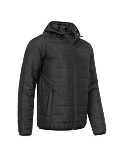 Kirkjubøur® Askja Herren Steppjacke, mit leichter Wattierung, Stehkragen und Kapuze. Jacke für Männer, in S bis 3XL, in vielen verschiedenen Farben (as3, alpha, l, regular, regular, schwarz) von Kirkjubøur