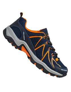 Kirkjubøur® Makalu atmungsaktive Unisex Outdoor Schuhe. Wanderschuhe mit Flexibler Sohle und hoher Dämpfung, in vielen Farben (blau, eu_Footwear_Size_System, Adult, Numeric, medium, Numeric_39) von Kirkjubøur