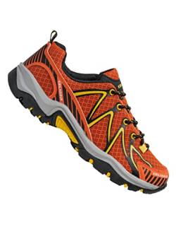 Kirkjubøur® Makalu atmungsaktive Unisex Outdoor Schuhe. Wanderschuhe mit Flexibler Sohle und hoher Dämpfung, in vielen Farben (orange, eu_Footwear_Size_System, Adult, Numeric, medium, Numeric_41) von Kirkjubøur