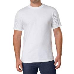 Kirkland Signature Herren T-Shirt Rundhals 100% Baumwolle (6er Pack) - Weiß - Klein von Kirkland Signature