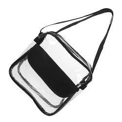 Kisangel Pack Klarsichttaschen Für Konzerte Klarsichtbeutel, Stadionzulassung 12x6x12 Klare Umhängetasche Klare Gürteltasche Klare Stadiongeldbörse PVC Handtasche Überdimensioniert Fräulein von Kisangel