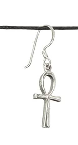 Ankh Ohrringe aus 925 Sterling Silber, or. 24 von Kiss of Leather