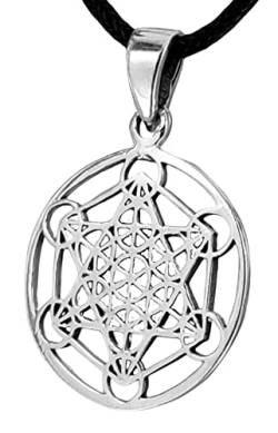 Kiss of Leather Metatrons Würfel Anhänger aus 925 Sterling Silber Nr. 402 von Kiss of Leather