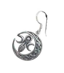 Triple Goddess Ohrringe Ohrhänger aus 925 Sterling Silber or. 28 von Kiss of Leather