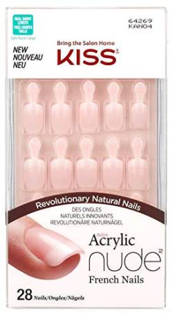 KISS Acrylic Nude French Nails - 64269 Serenity by Kiss von Kiss