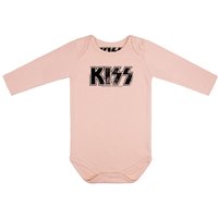 Kiss Body für Babys - Distressed Logo - für Mädchen & Jungen - rosa  - Lizenziertes Merchandise! von Kiss