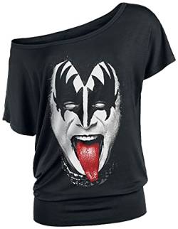 Kiss Gene Simmons Frauen T-Shirt schwarz XL 95% Viskose, 5% Elasthan Band-Merch, Bands von Kiss