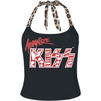 Kiss Neckholder - EMP Signature Collection - S bis XXL - für Damen - Größe XL - schwarz/multicolor  - EMP exklusives Merchandise! von Kiss