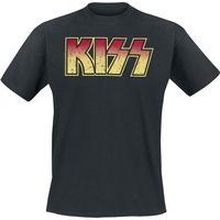 Kiss T-Shirt - Distressed Logo - XL bis 5XL - für Männer - Größe 5XL - schwarz  - Lizenziertes Merchandise! von Kiss