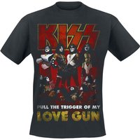 Kiss T-Shirt - Love Gun - S bis XXL - für Männer - Größe S - schwarz  - Lizenziertes Merchandise! von Kiss